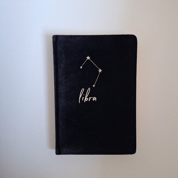Velvet Zodiac Libra Journal (Black) Urban Outfitters - Picture 2 of 5